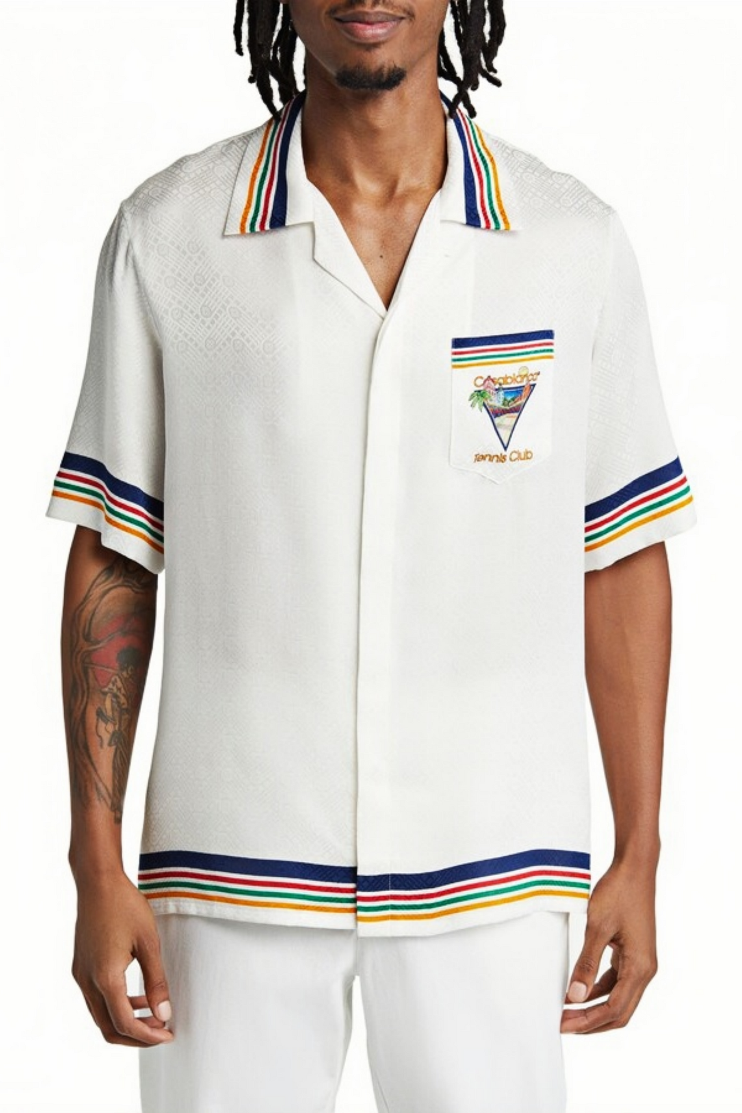 Peter white tennis club graphic short-sleeve shirt