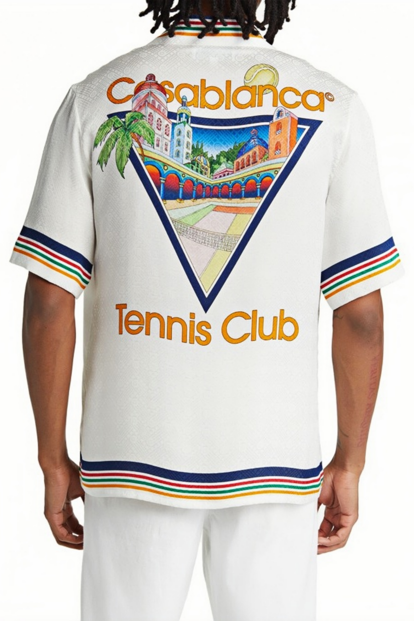 Peter white tennis club graphic short-sleeve shirt